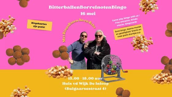 Kom bingo spelen - met bingobazen An en Beke