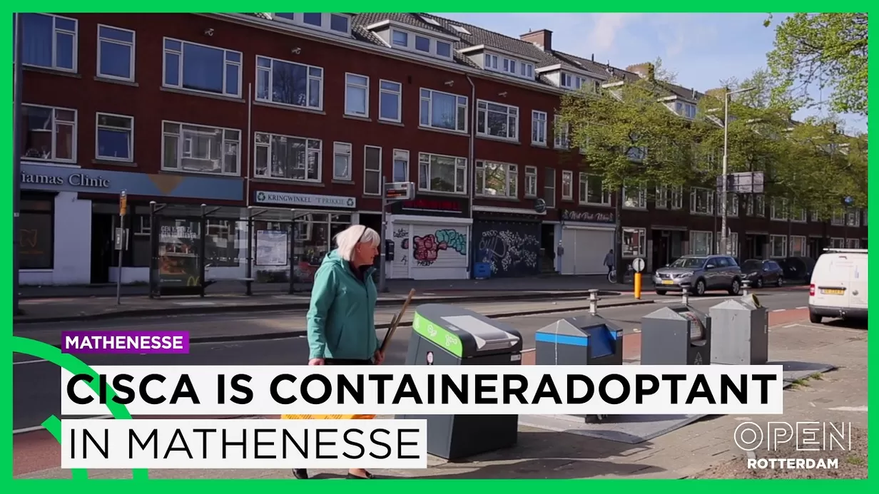Cisca is containeradoptant en helpt de wijk schoon te houden
