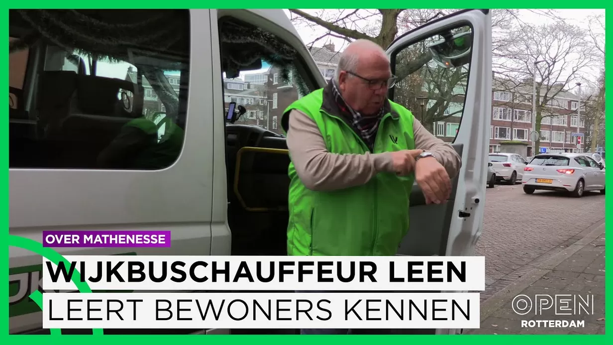 Chauffeur Leen laat 55-plussers in Mathenesse kennis maken met de wijkbus Chauffeur Leen laat 55-plussers in Mathenesse kennis maken met de wijkbus