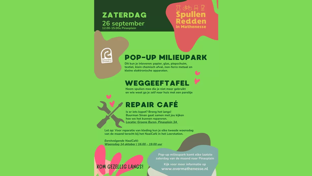 Pop-up Milieupark + Repair Café