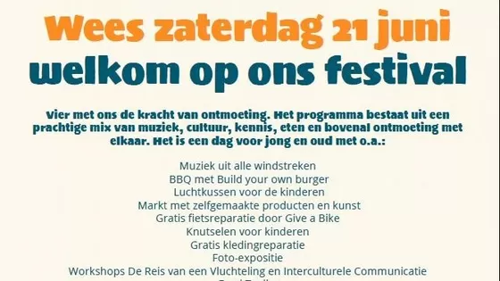WEES WELKOM OP ONS FESTIVAL FRUITVIS & MARCONIDORPSPLEIN
