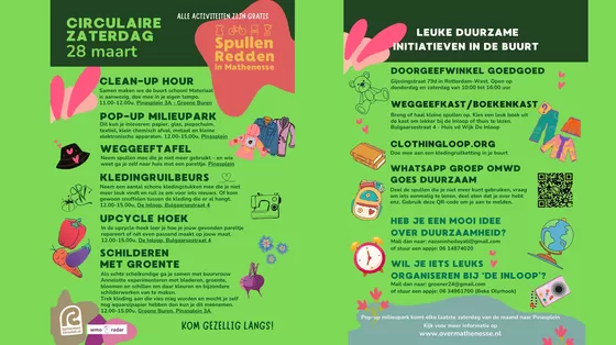 Circulaire Zaterdag op 28 maart